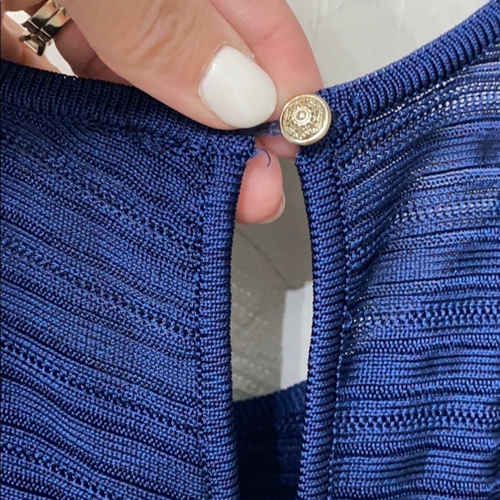 WHBM SL double layer PO blue.Large.NWT - Picture 11 of 15